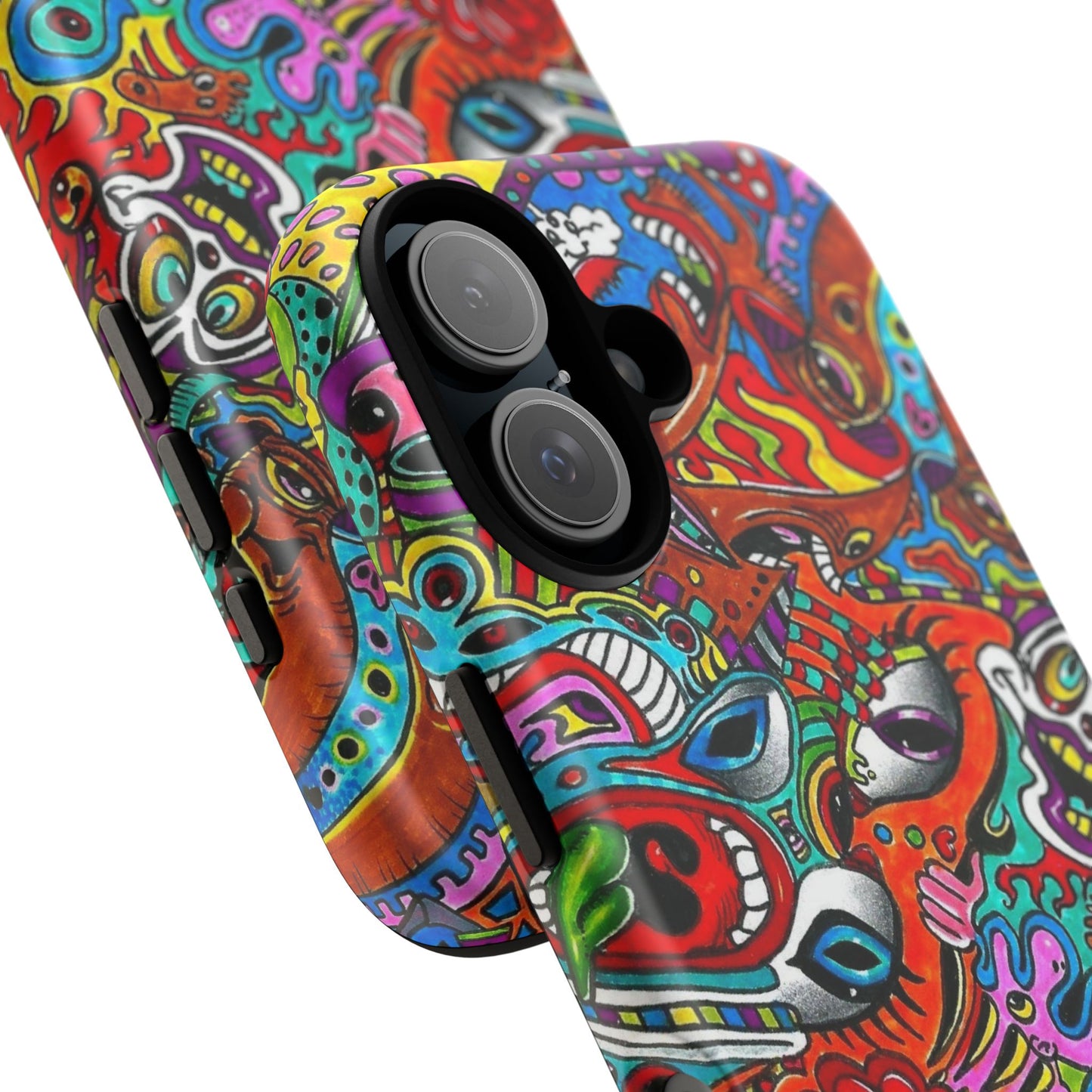 Psychedelic Art Phone Case – Colorful Abstract Doodle Protective Cover