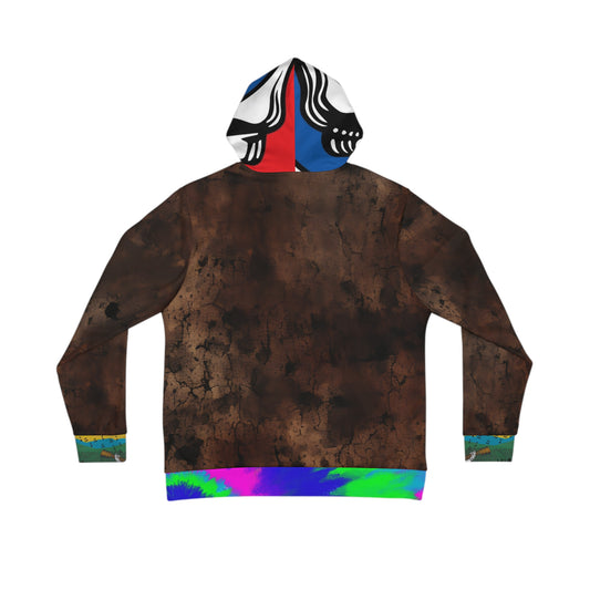 Grateful Dead Skull All-Over Print Hoodie — Psychedelic Tie-Dye Brown AOP