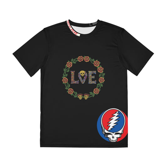 Grateful Dead 'Love' Roses Skull Graphic Tee — Men's Band T‑Shirt