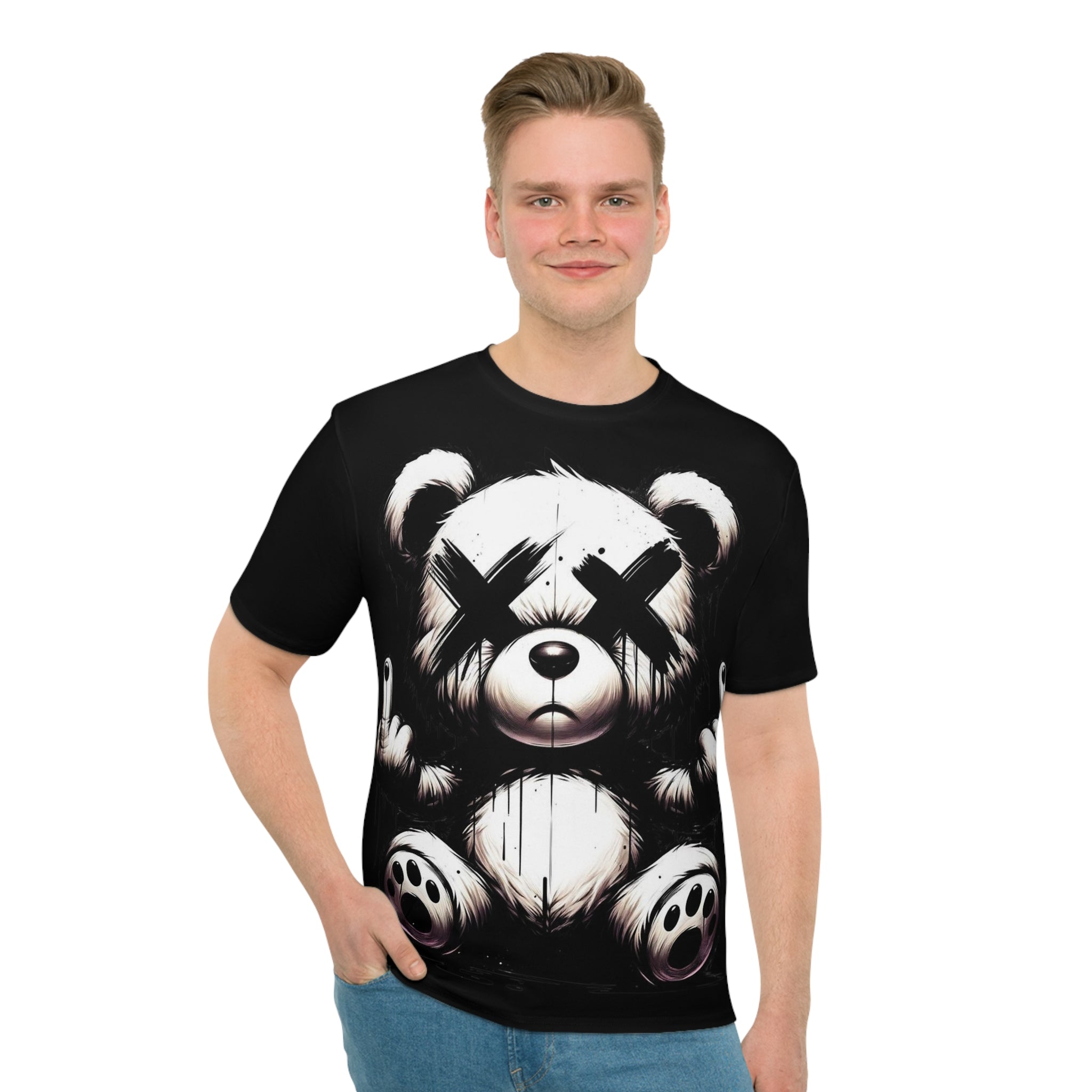 Self-Made Teddy Bear Graphic T-Shirt