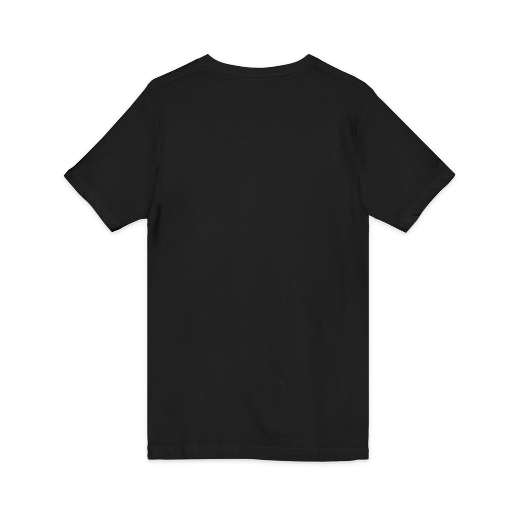 Graphic V‑Neck Tee — Psychedelic Bear Smoking Pipe Art