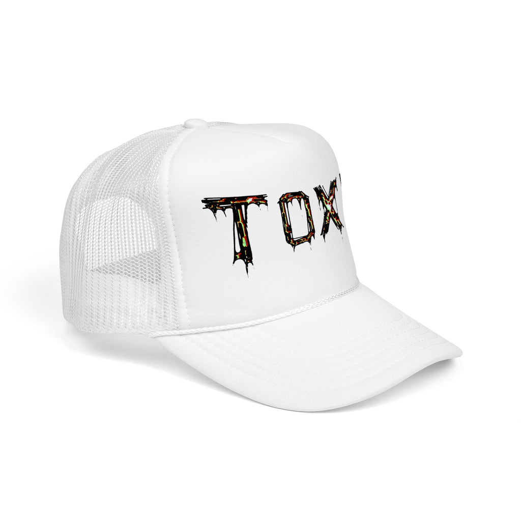 TOXIK Trucker Hat — Distressed Grunge Foam Mesh Cap