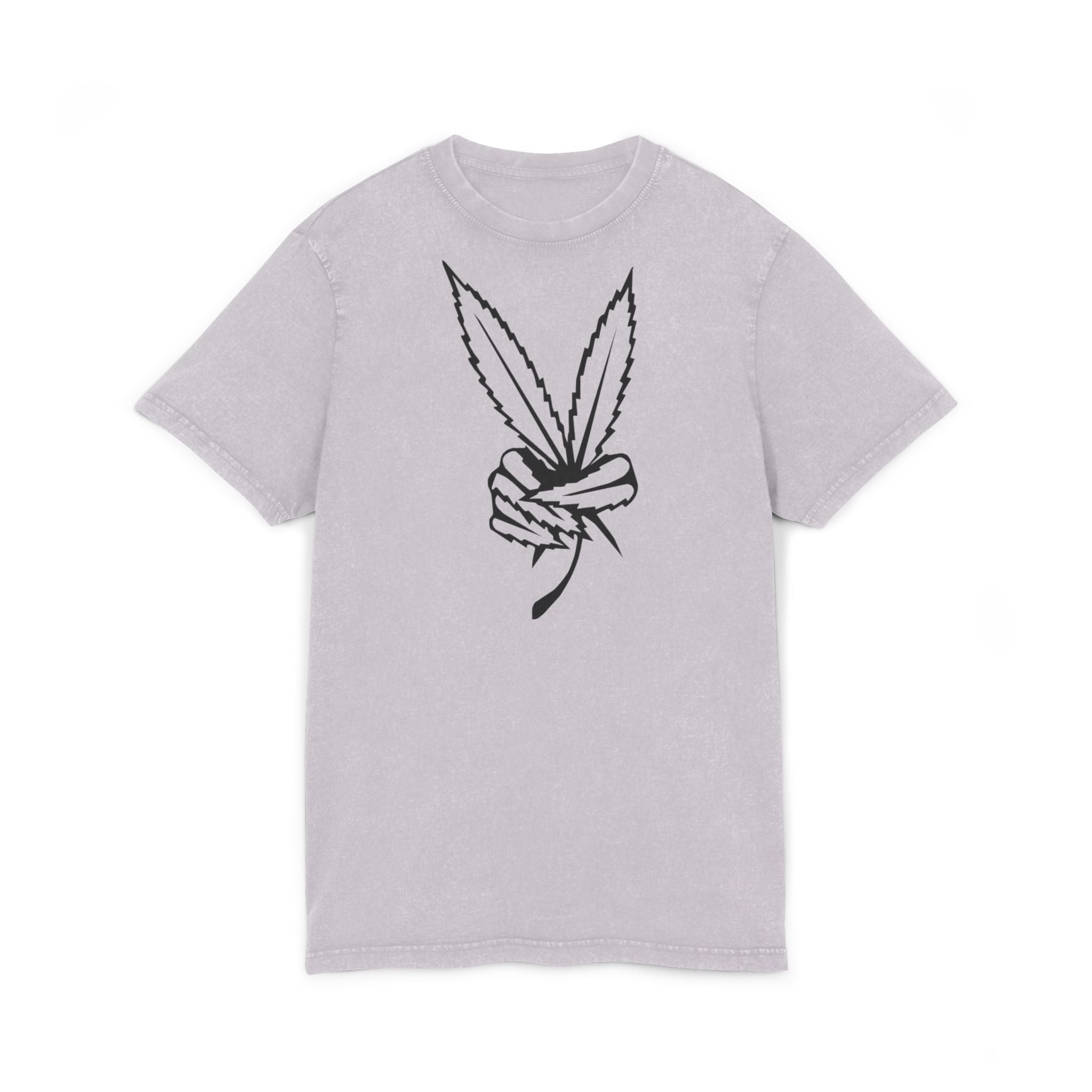 Acid Washed Round Neck Tee