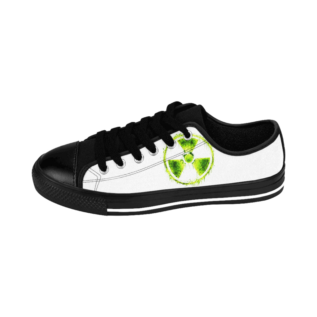 Lime Slice Low-Top Sneakers — Casual Men’s Shoes with Citrus Watercolor Design