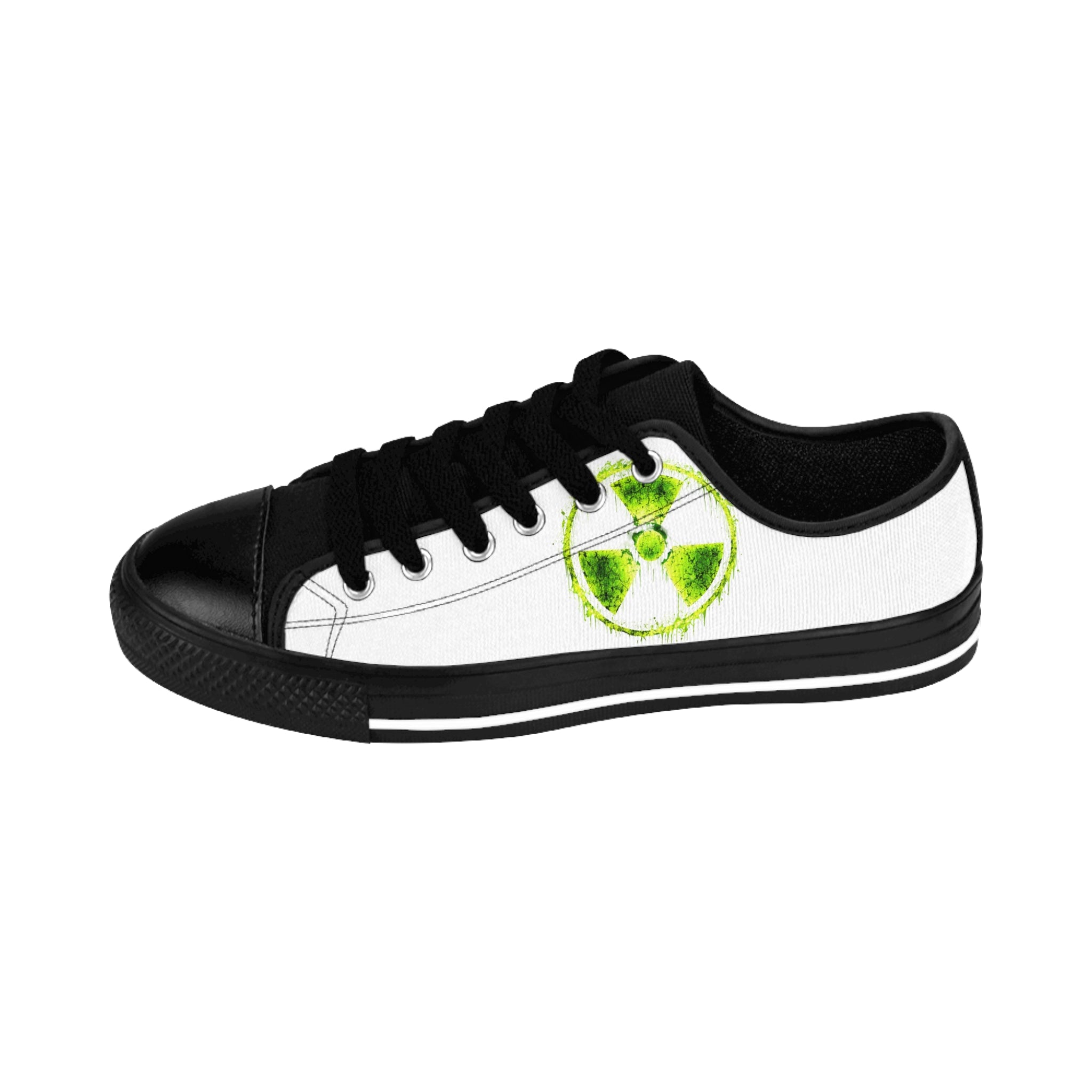 Lime Slice Low-Top Sneakers — Casual Men’s Shoes with Citrus Watercolor Design