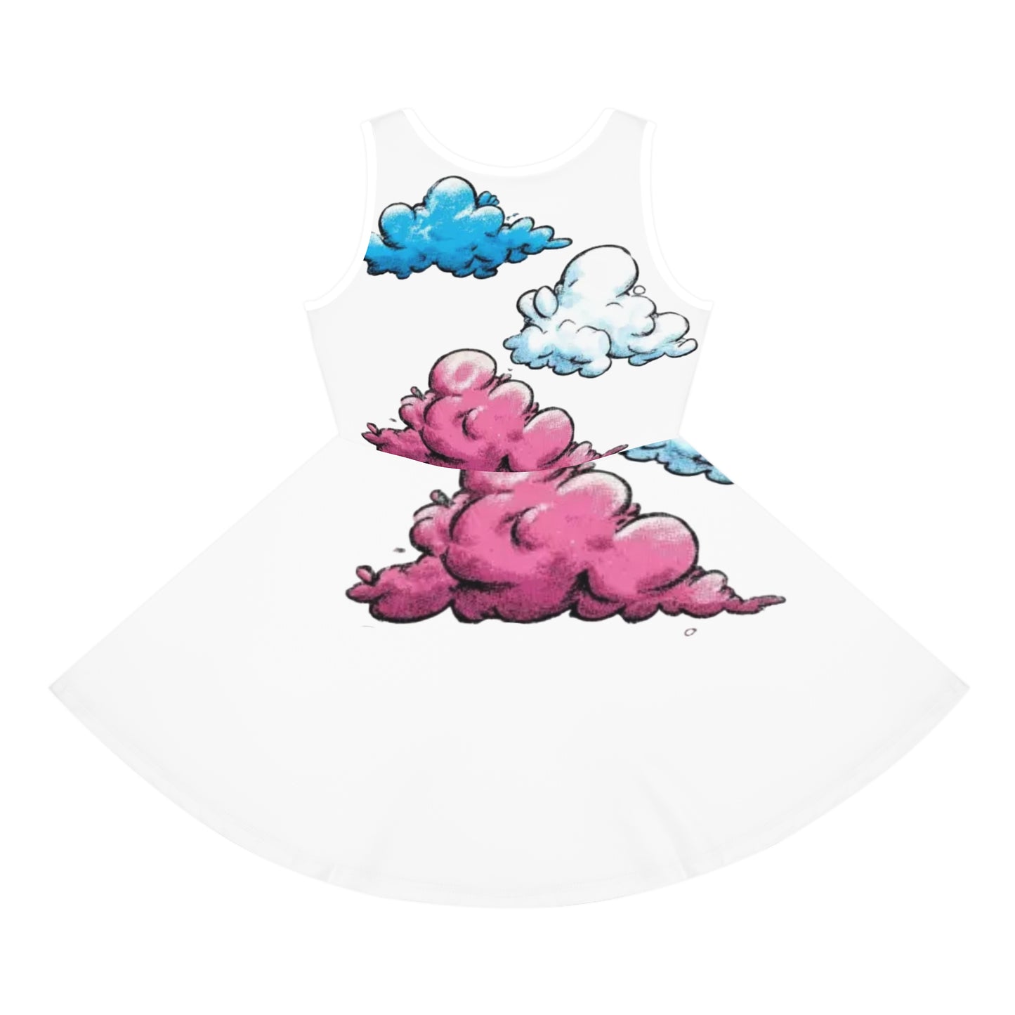 Daydream Clouds Sundress — Girls' Sleeveless Twirl Dress