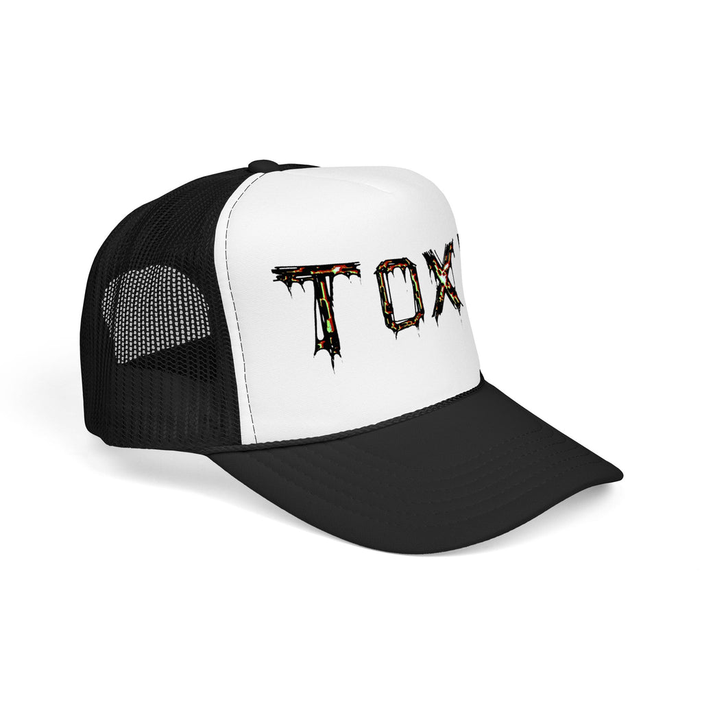 TOXIK Trucker Hat — Distressed Grunge Foam Mesh Cap