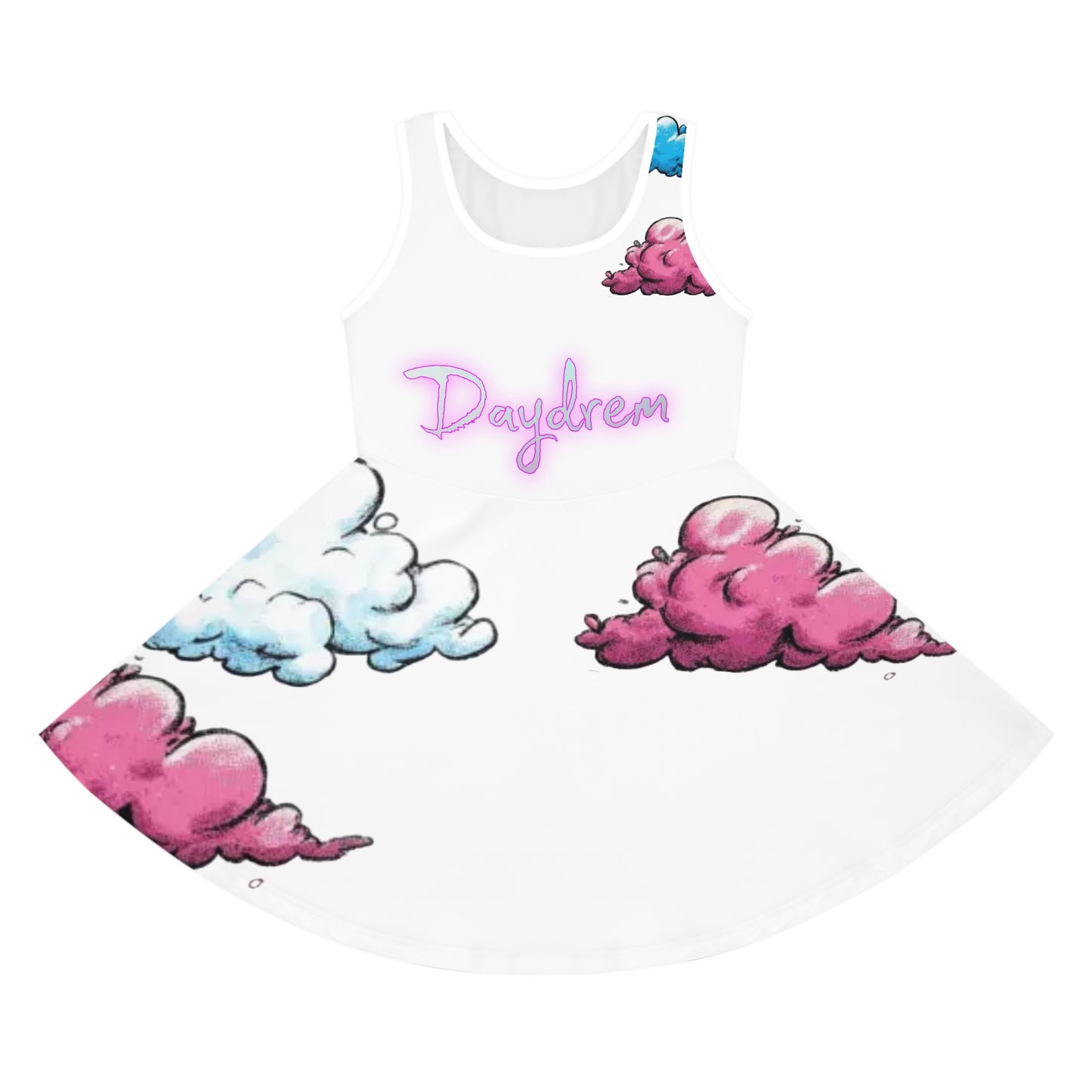 Daydream Clouds Sundress — Girls' Sleeveless Twirl Dress