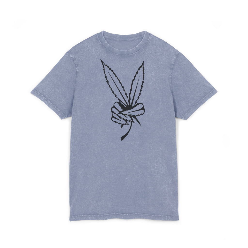 Acid Washed Round Neck Tee