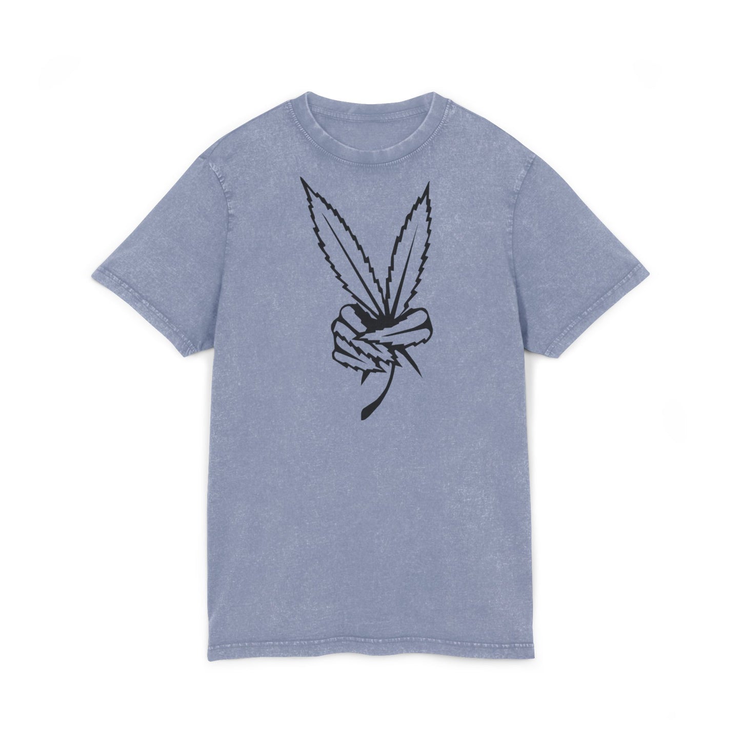 Acid Washed Round Neck Tee