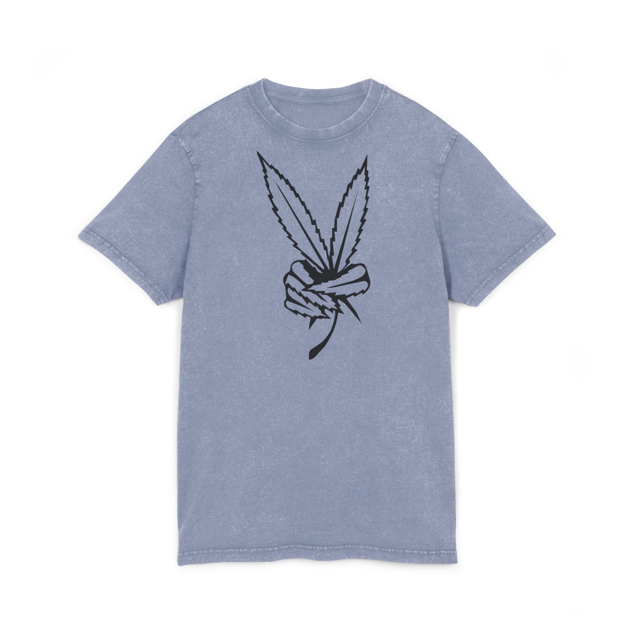Acid Washed Round Neck Tee