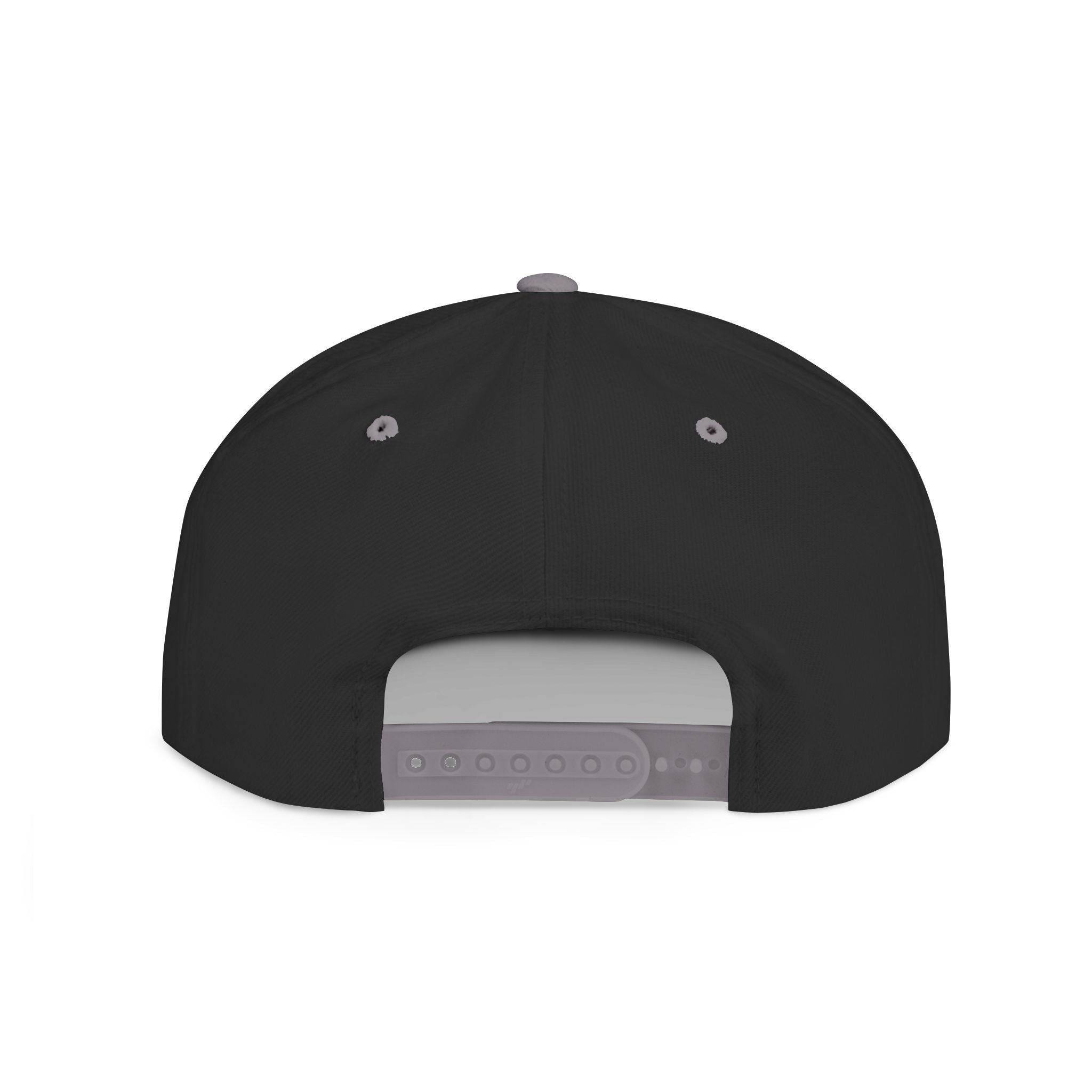 Flat Bill Snapback Hat — Green Drip Gothic Logo Embroidered Cap