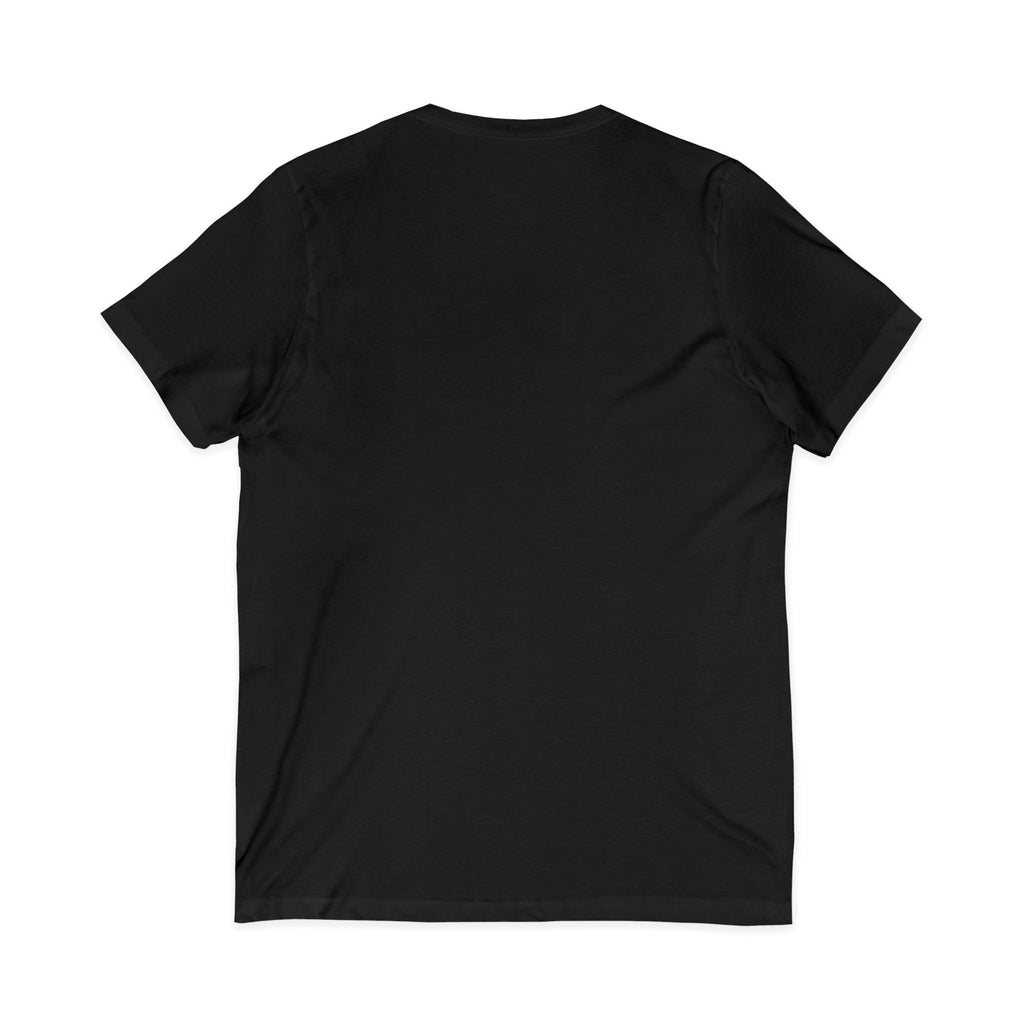 Graphic V‑Neck Tee — Psychedelic Bear Smoking Pipe Art