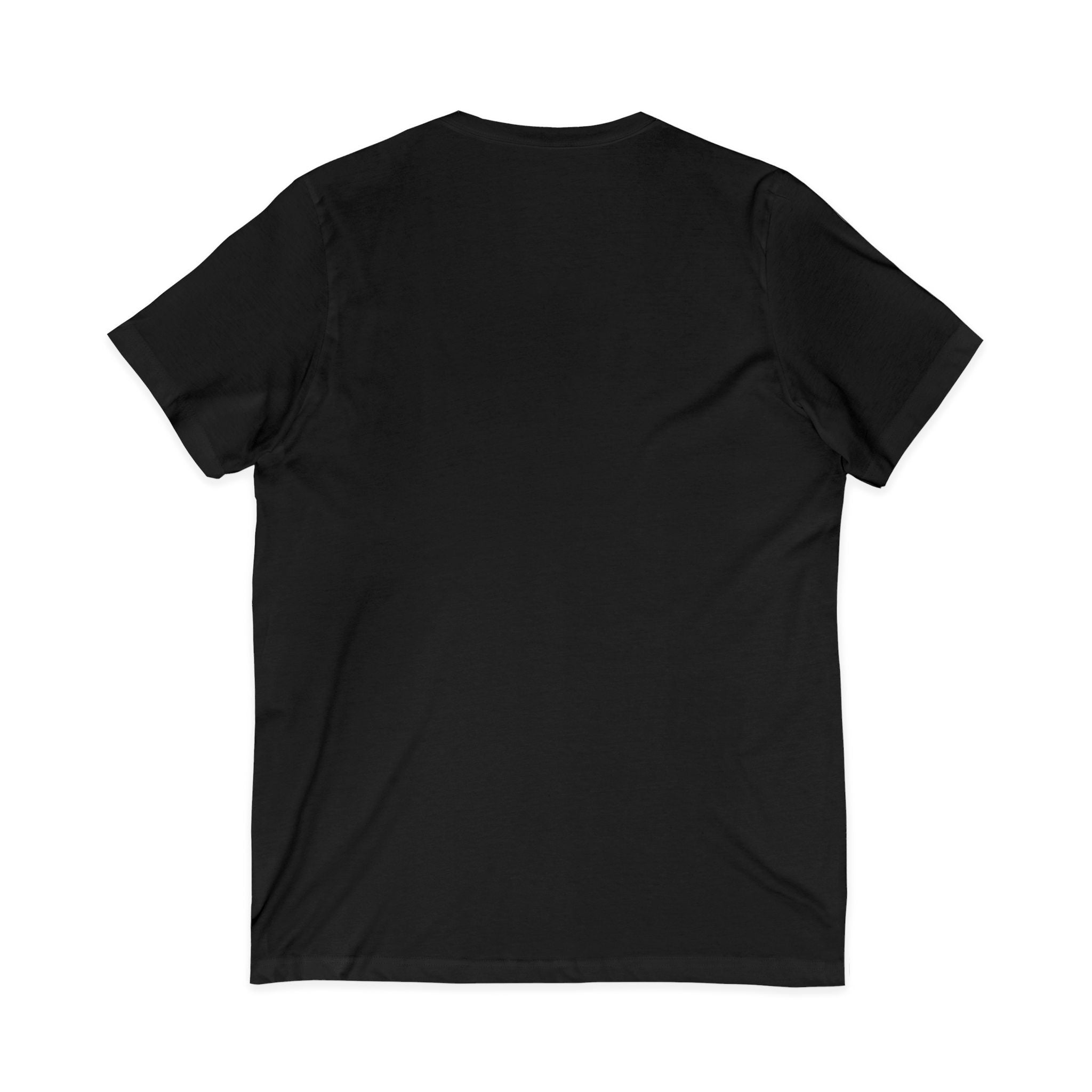 Graphic V‑Neck Tee — Psychedelic Bear Smoking Pipe Art