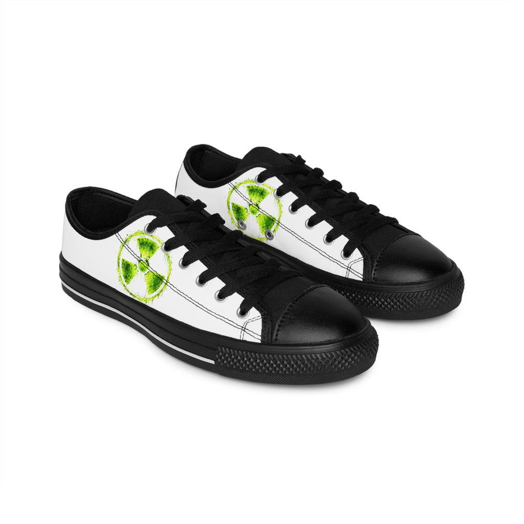 Lime Slice Low-Top Sneakers — Casual Men’s Shoes with Citrus Watercolor Design