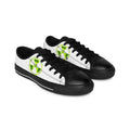 Lime Slice Low-Top Sneakers — Casual Men’s Shoes with Citrus Watercolor Design