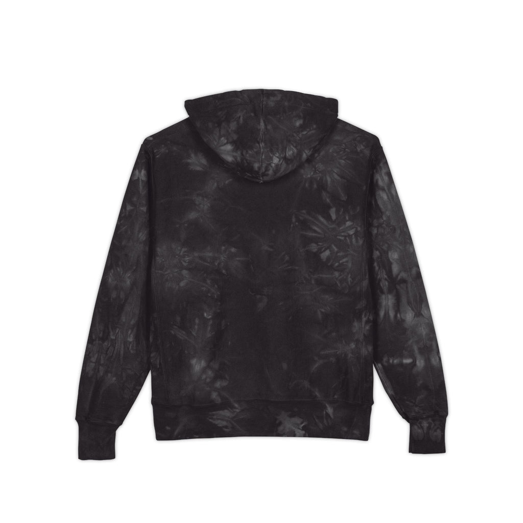 Tie-Dye Champion Hoodie — Embroidered Logo Pullover