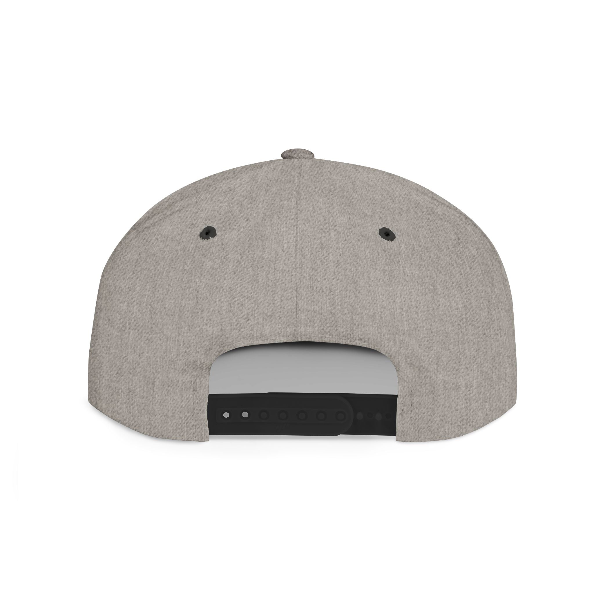 Flat Bill Snapback Hat — Green Drip Gothic Logo Embroidered Cap