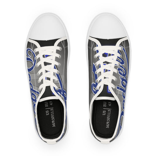 Dodgers Script Low Top Sneakers — Men’s Baseball Fan Shoes