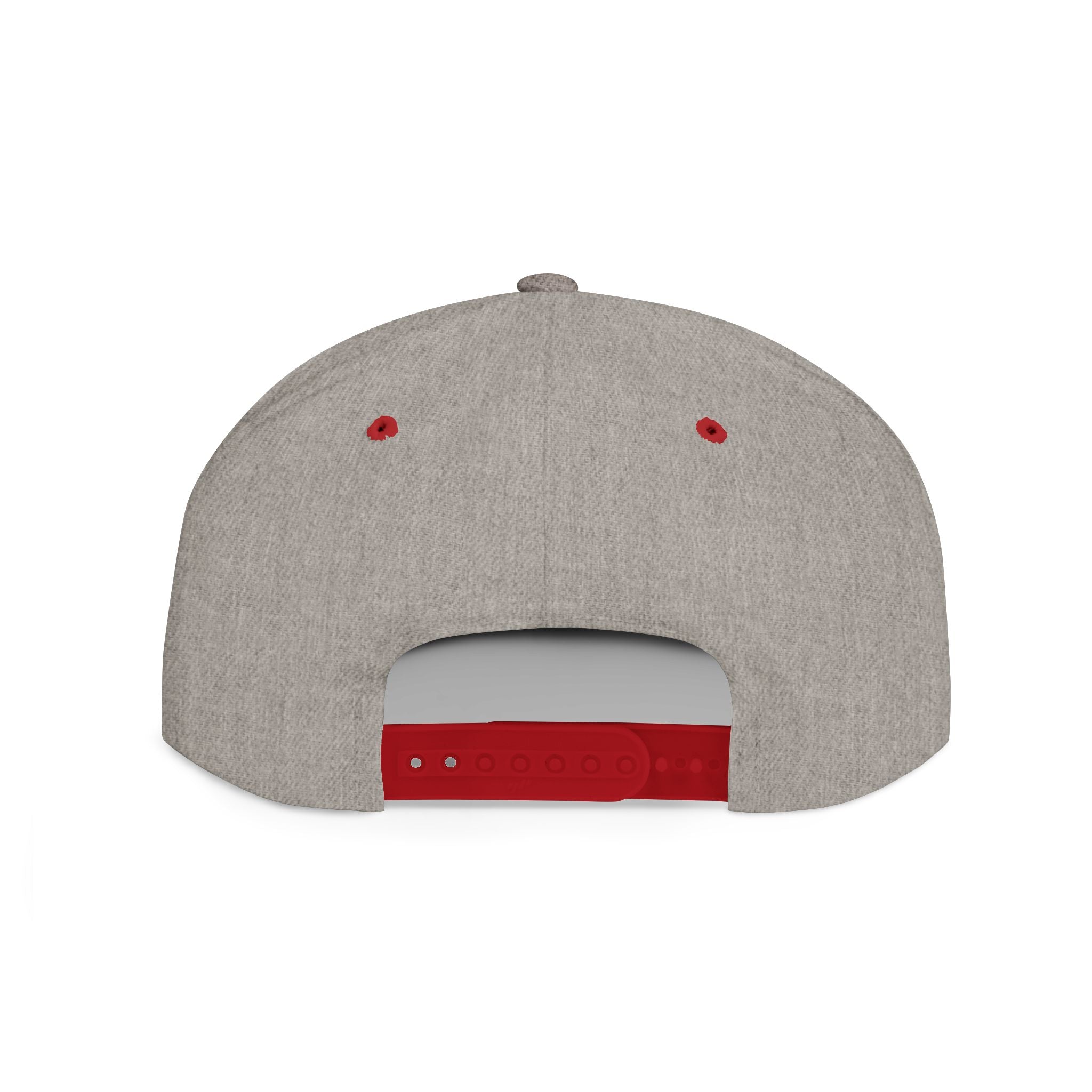 Flat Bill Snapback Hat — Green Drip Gothic Logo Embroidered Cap