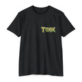 TOXIK Skull & Cannabis Graphic T‑Shirt — Neon Psychedelic Streetwear