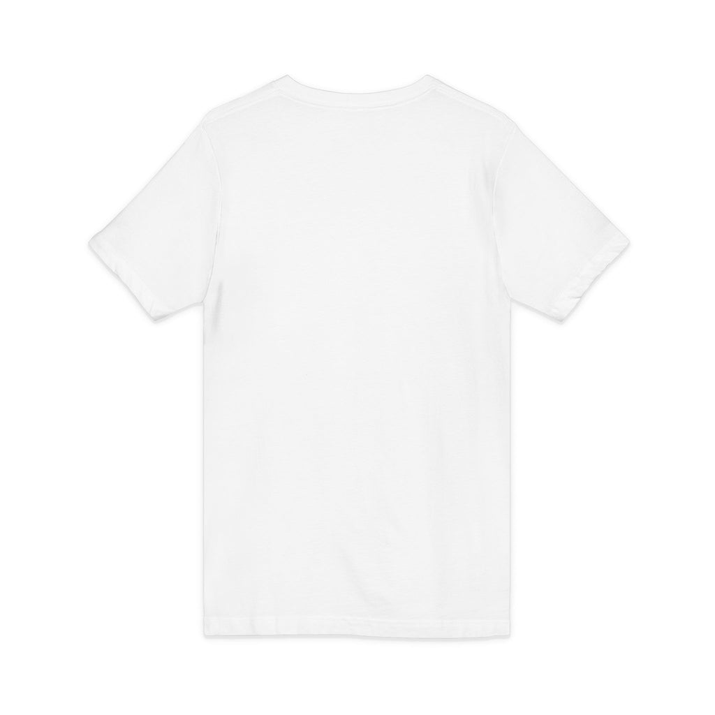 Graphic V‑Neck Tee — Psychedelic Bear Smoking Pipe Art