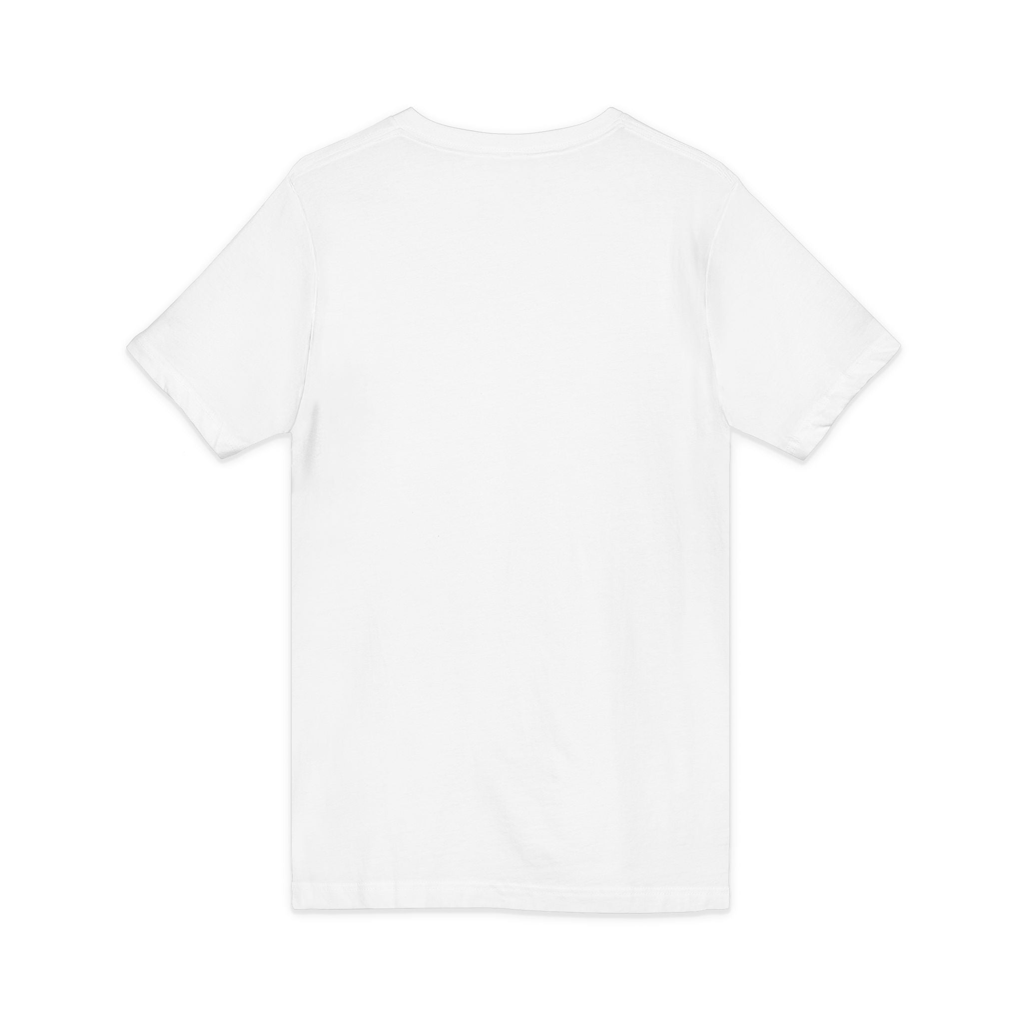 Graphic V‑Neck Tee — Psychedelic Bear Smoking Pipe Art