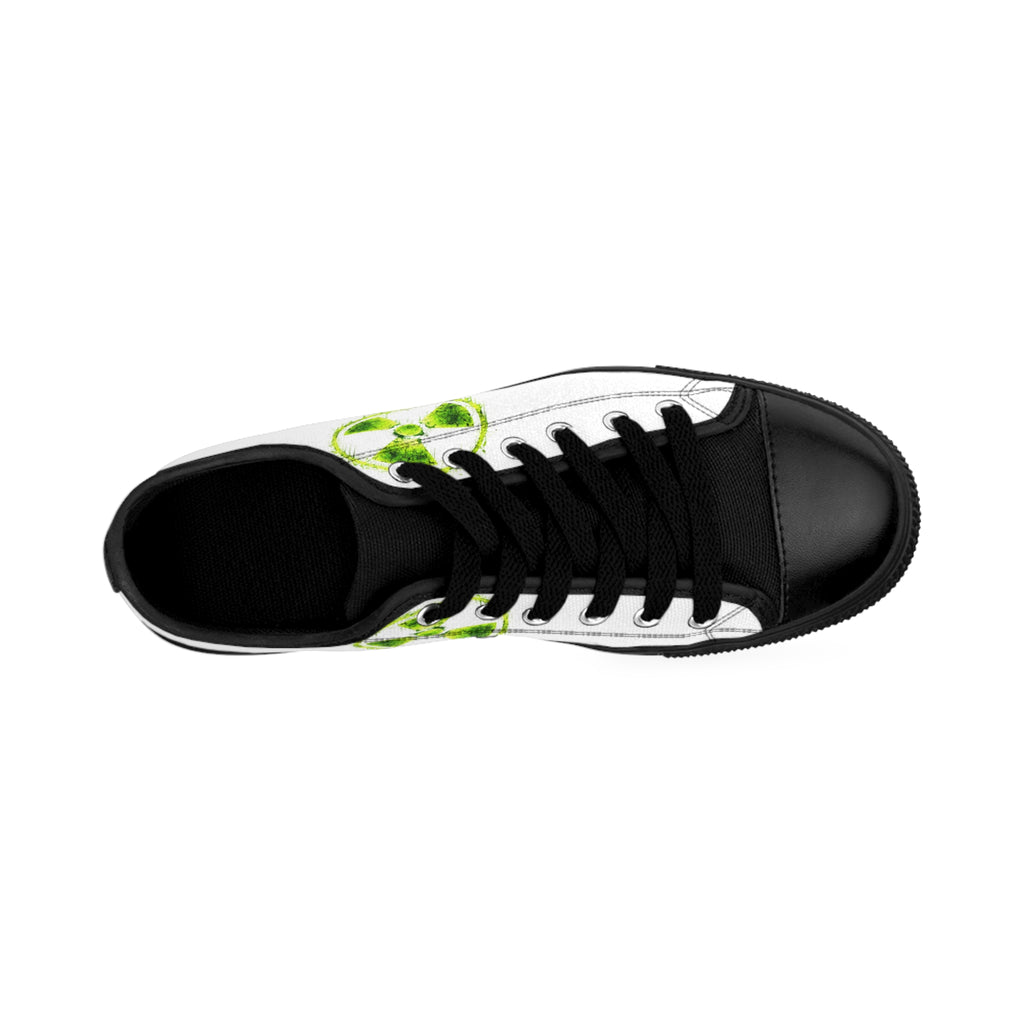 Lime Slice Low-Top Sneakers — Casual Men’s Shoes with Citrus Watercolor Design