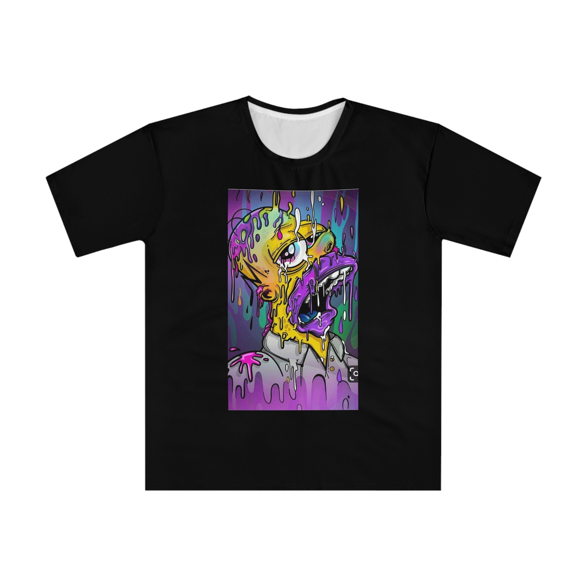 Melting Monster Graphic T‑Shirt — Neon Drip Horror Art Tee