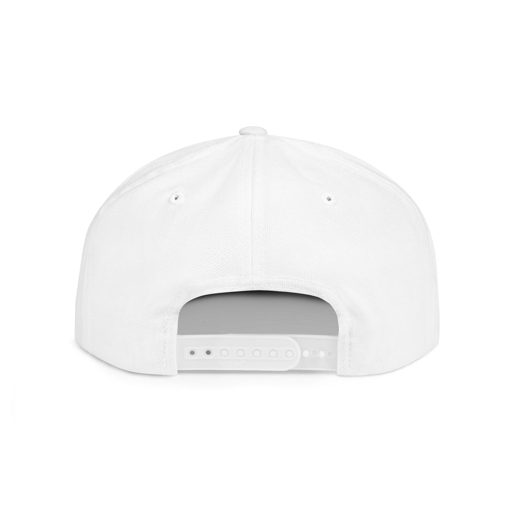 Flat Bill Snapback Hat — Green Drip Gothic Logo Embroidered Cap